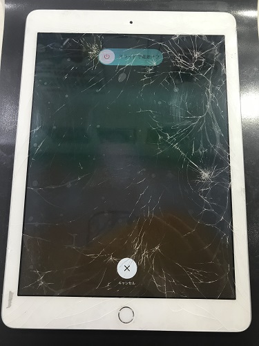 iPad6ガラス修理前