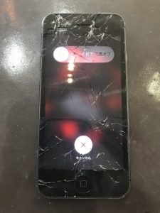 iPhone5画面修理前