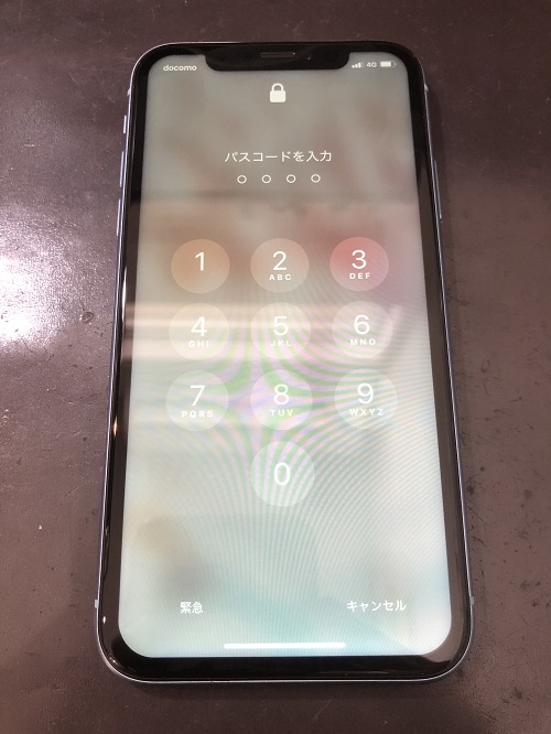 iPhoneXR画面修理後